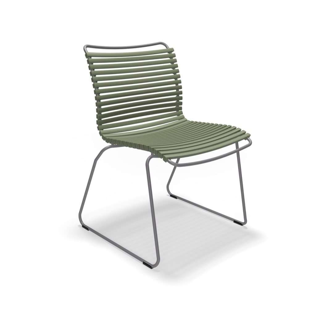 Groß (10814 7118 CLICK Dining chair without armrest OliveGreen sha HOUE high)