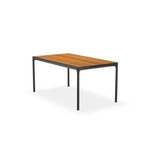 Groß (12402 0324 FOUR Dining table cm Bamboo Black frame sha HOUE high)