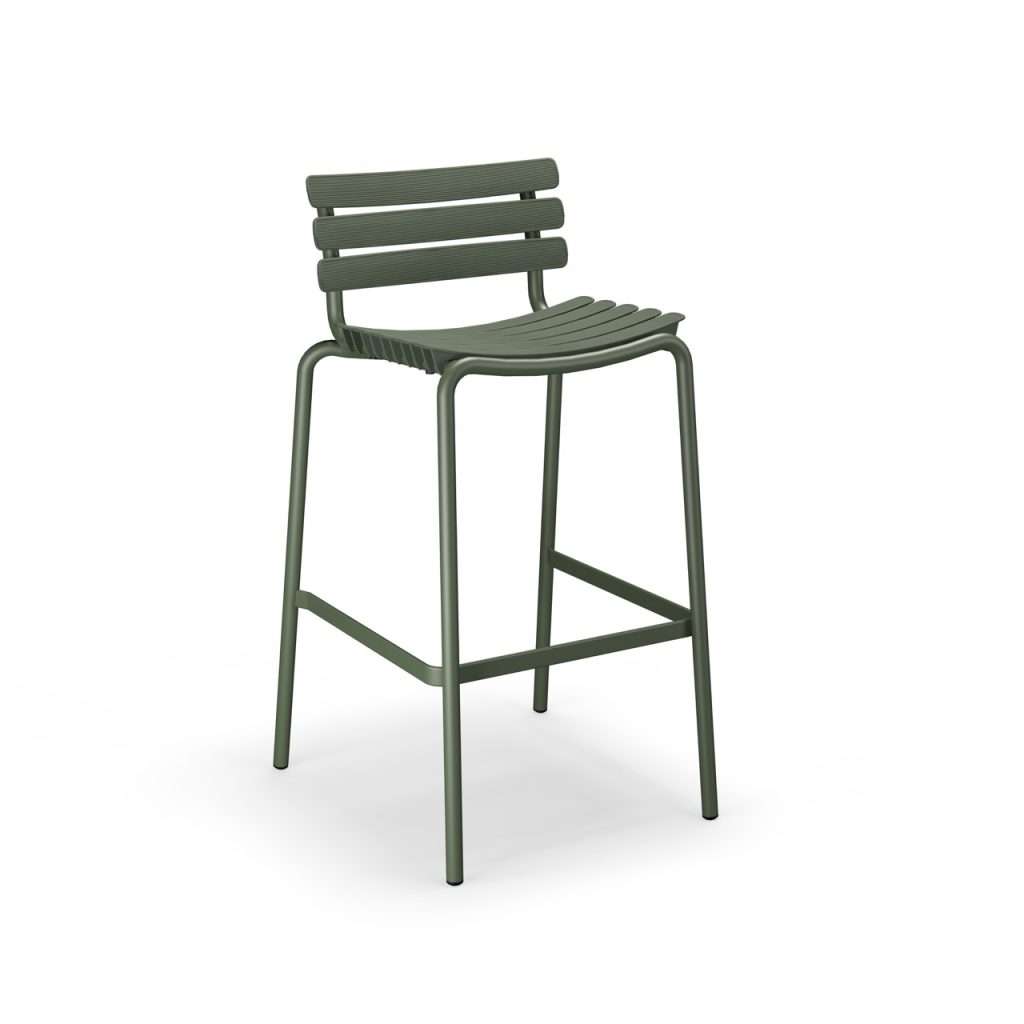 Groß (22305 2727 RECLIPS Bar chair OliveGreen sha HOUE high)