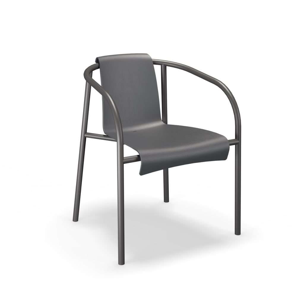 Groß (23801 7018 NAMI Armrest chair DarkGrey sha HOUE high)